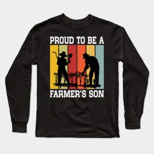 Proud To Be A Farmer's Son Long Sleeve T-Shirt